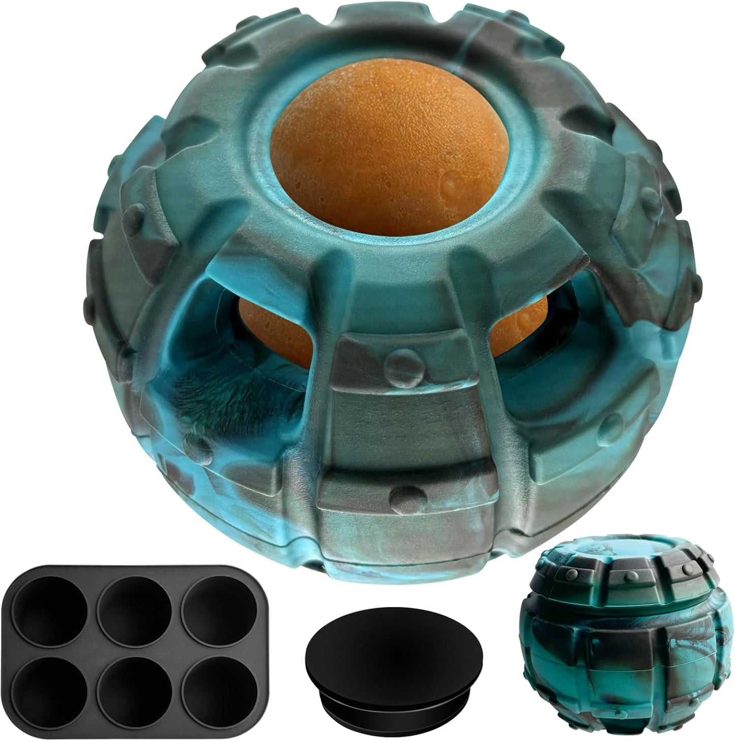 Dog Toy, Frozen Treat Toy, Treat Dispensing Dog Toy, Puppy Small Medium Chew Toy, Freezable Fillable Rubber Dog Toys, I Reduces Anxiety I Dog Treat Dispenser I Interactive Dog Puzzle Toy