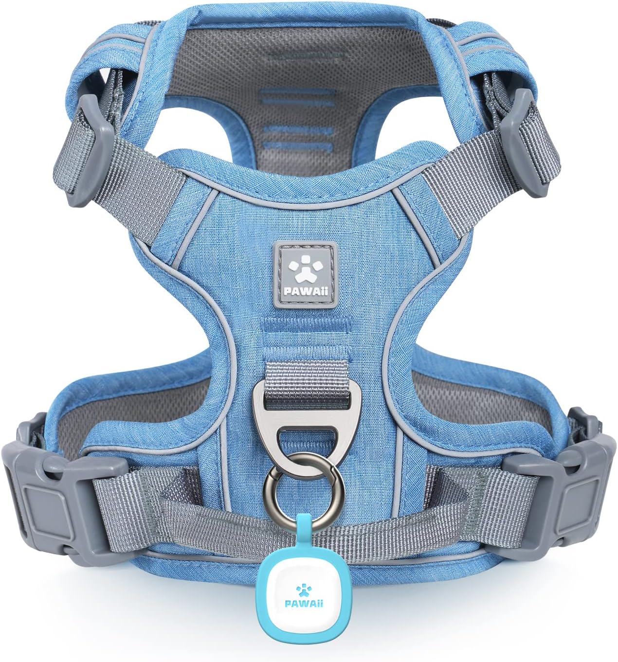 Dog Harness for Small Dogs No Pull, No Pull Dog Harness with Pet ID Tag, No Choke Front Clip Harness Dog, Adjustable Soft Padded Pet Vest with Easy Control Handle