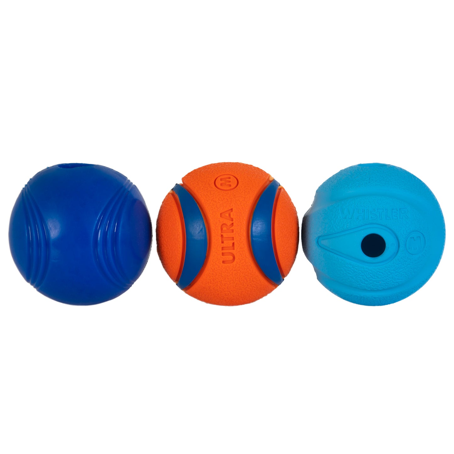Fetch Medley Ball Set Rubber Dog Toys, Medium, Pack of 3, Assorted