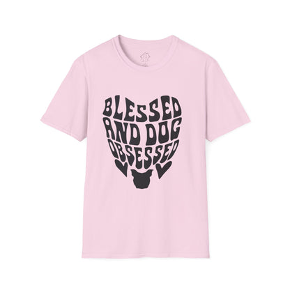 Blessed and Dog Obsessed Unisex T-Shirt - Perfect for Dog Lovers!
