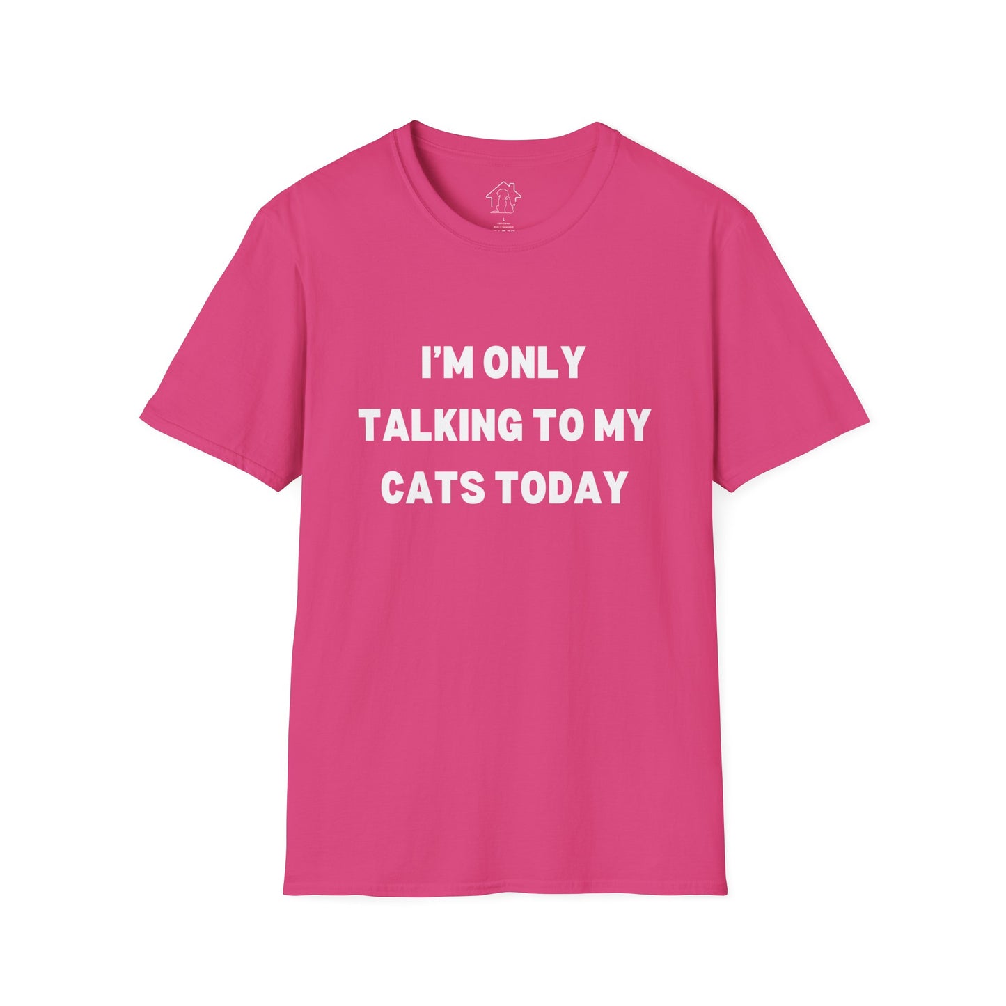 Unisex Softstyle T-Shirt - 'I’m Only Talking to My Cats Today' - Perfect for Cat Lovers