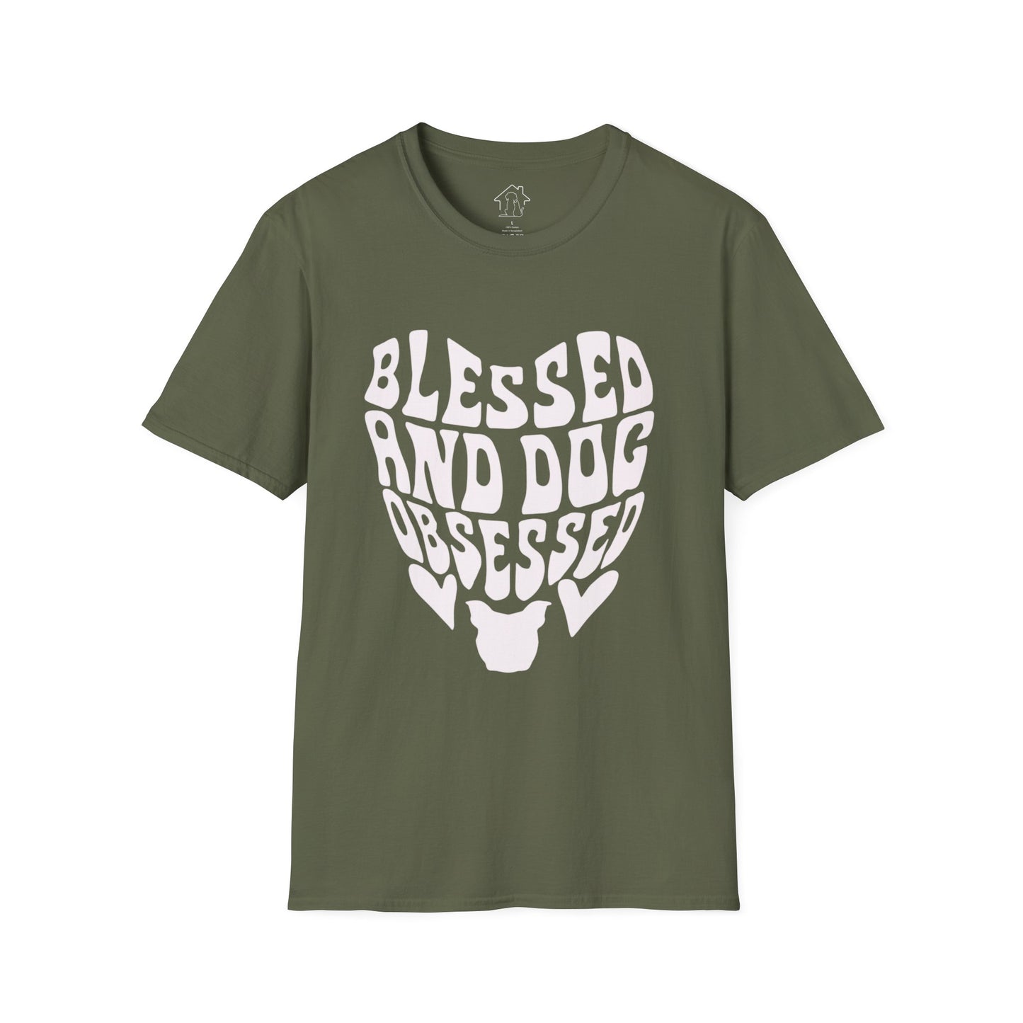 Blessed and Dog Obsessed Unisex Softstyle T-Shirt - Perfect Gift for Dog Lovers