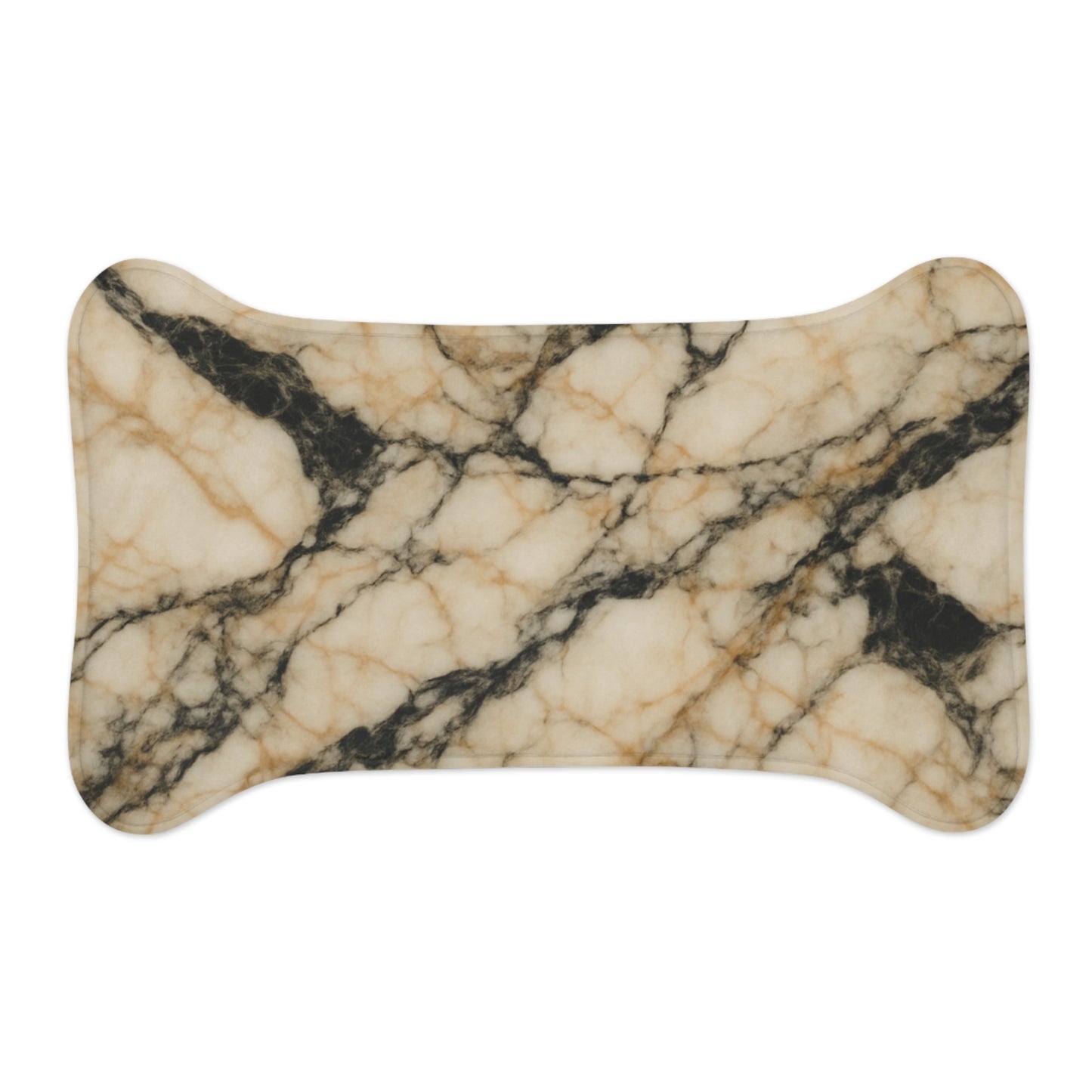 Elegant Marble Dog Feeding Mat - Stylish and Waterproof Pet Feeding Tray