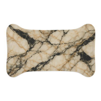 Elegant Marble Dog Feeding Mat - Stylish and Waterproof Pet Feeding Tray