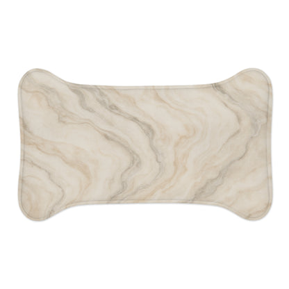 Elegant Marble Pet Feeding Mat - Stylish Dog Bowl Mat for Home Décor