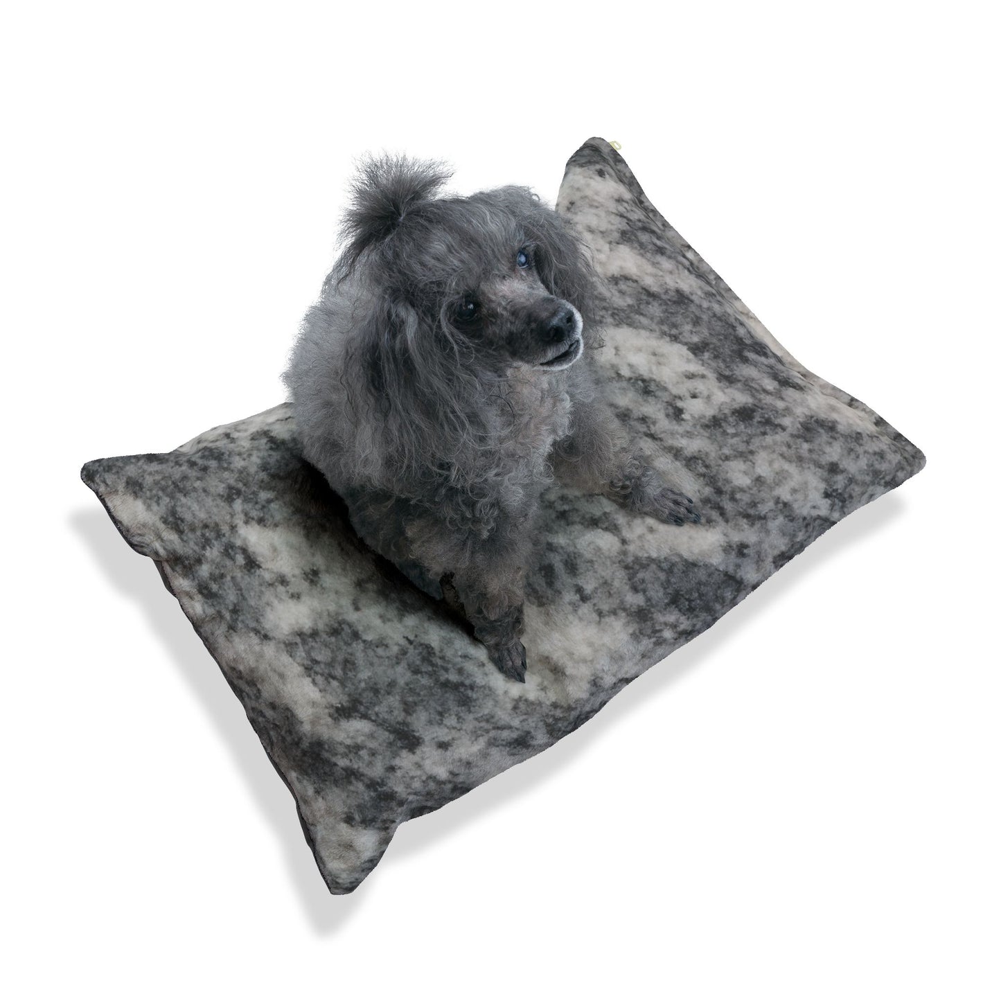 Cozy Marble Pet Bed for Dogs and Cats - Plush Design for Comfort