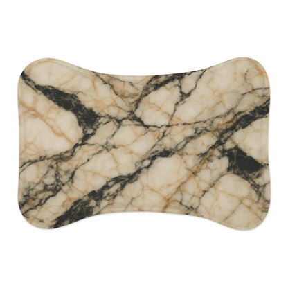 Elegant Marble Dog Feeding Mat - Stylish and Waterproof Pet Feeding Tray