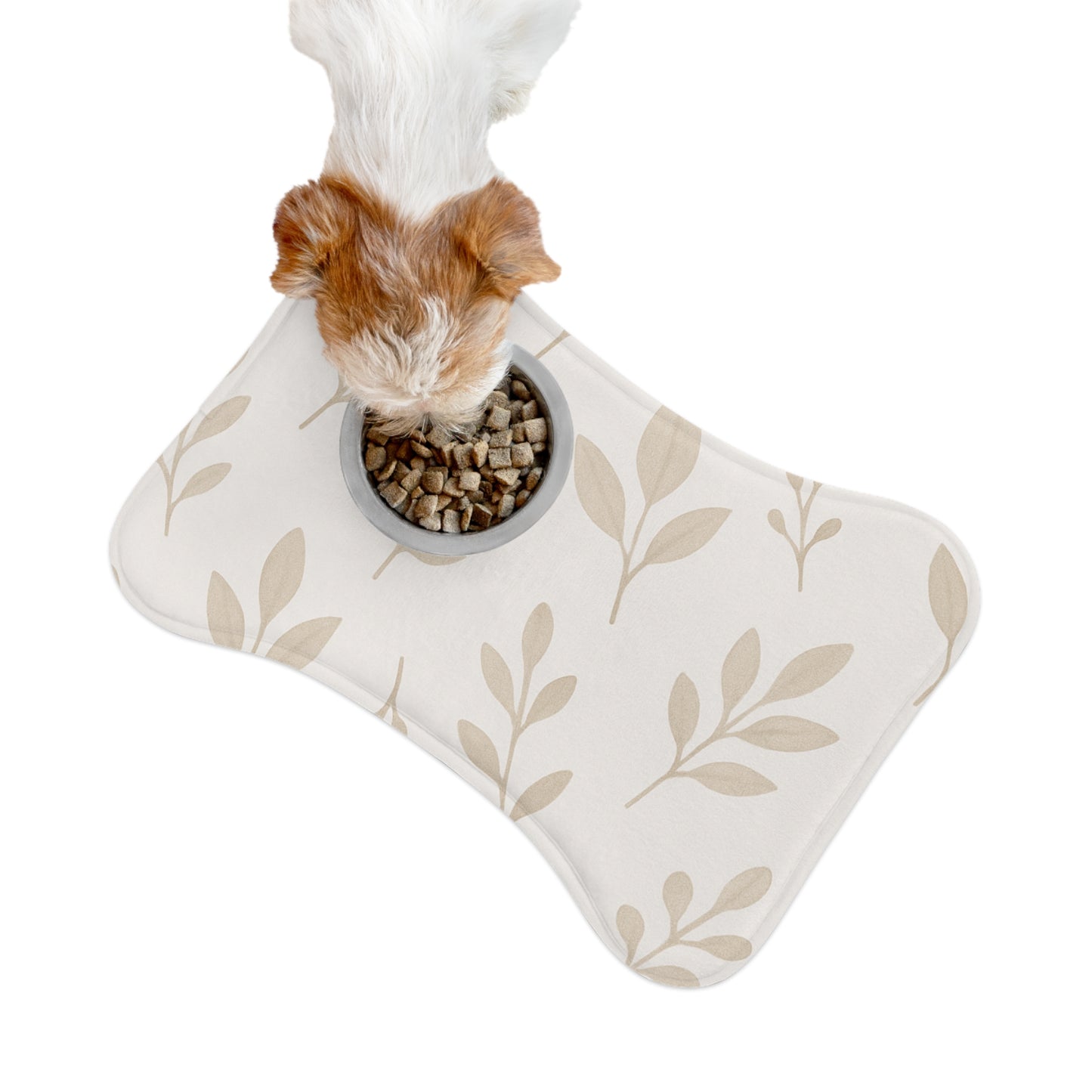 Stylish Pet Feeding Mat with Botanical Design – Perfect for Pet Lovers