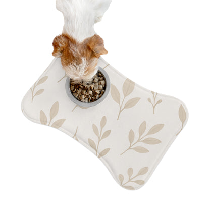Stylish Pet Feeding Mat with Botanical Design – Perfect for Pet Lovers