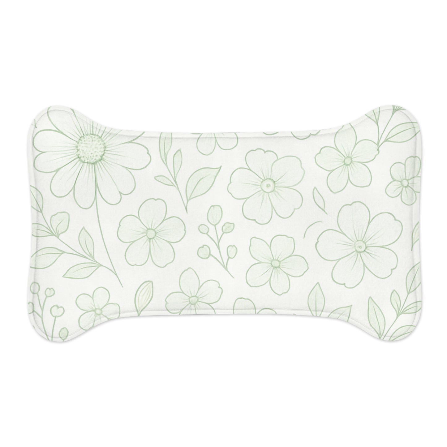 Floral Pet Feeding Mat - Stylish and Functional Dog & Cat Mat