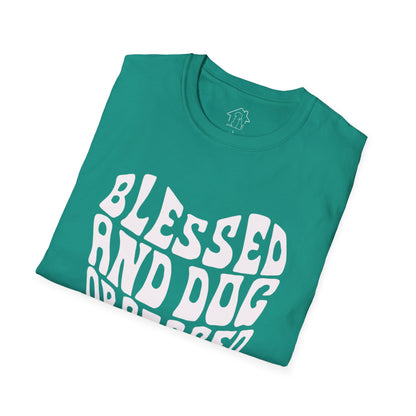 Blessed and Dog Obsessed Unisex Softstyle T-Shirt - Perfect Gift for Dog Lovers