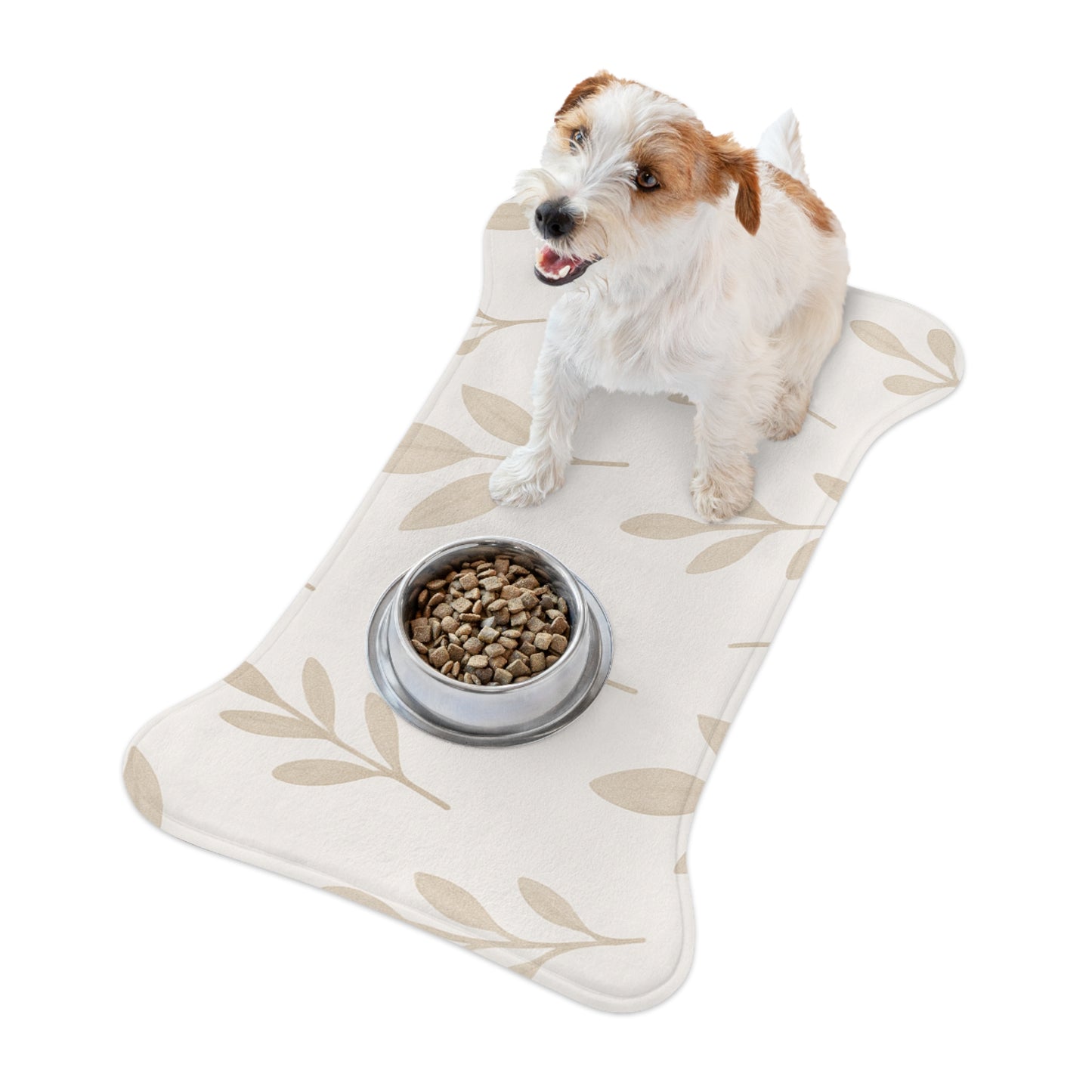 Stylish Pet Feeding Mat with Botanical Design – Perfect for Pet Lovers