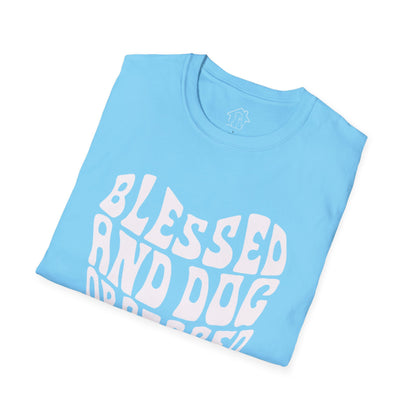 Blessed and Dog Obsessed Unisex Softstyle T-Shirt - Perfect Gift for Dog Lovers