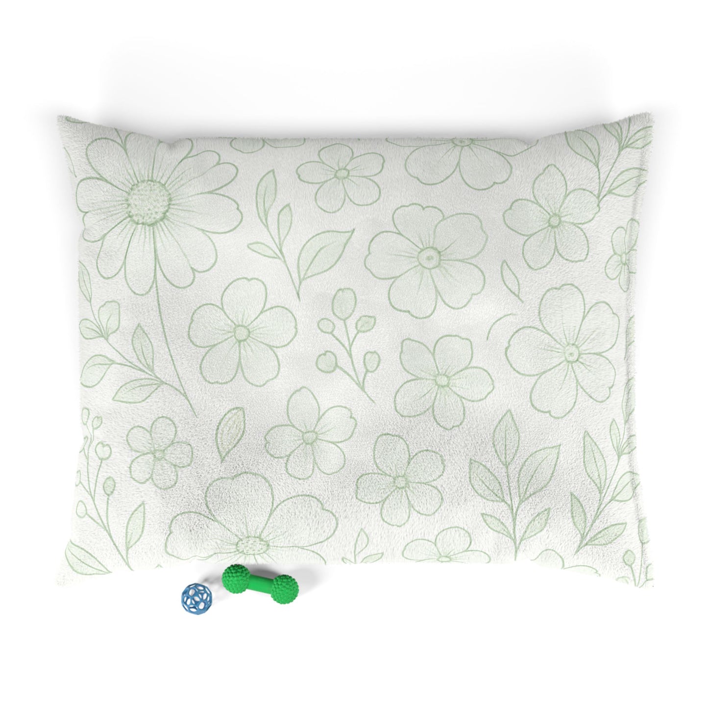 Cozy Floral Pet Bed for Stylish Pups - Soft and Comfortable