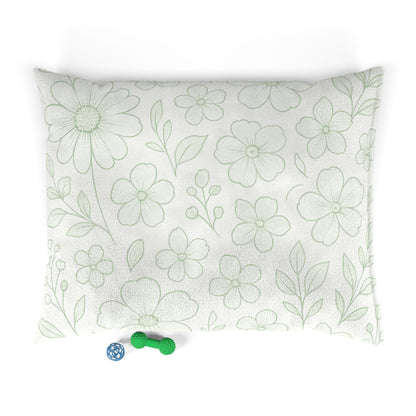 Cozy Floral Pet Bed for Stylish Pups - Soft and Comfortable