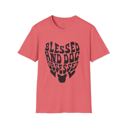 Blessed and Dog Obsessed Unisex T-Shirt - Perfect for Dog Lovers!