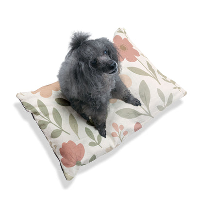 Floral Pet Bed - Cozy and Stylish Dog/Cat Bed with Flower Design
