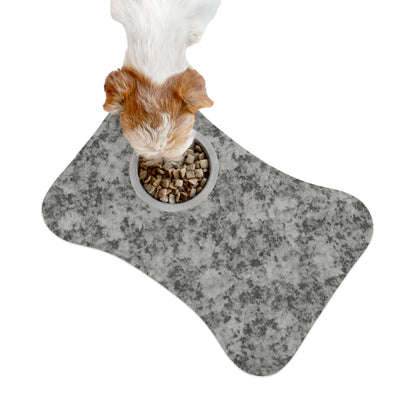 Stylish Pet Feeding Mat - Modern Gray Design for Dogs and Cats