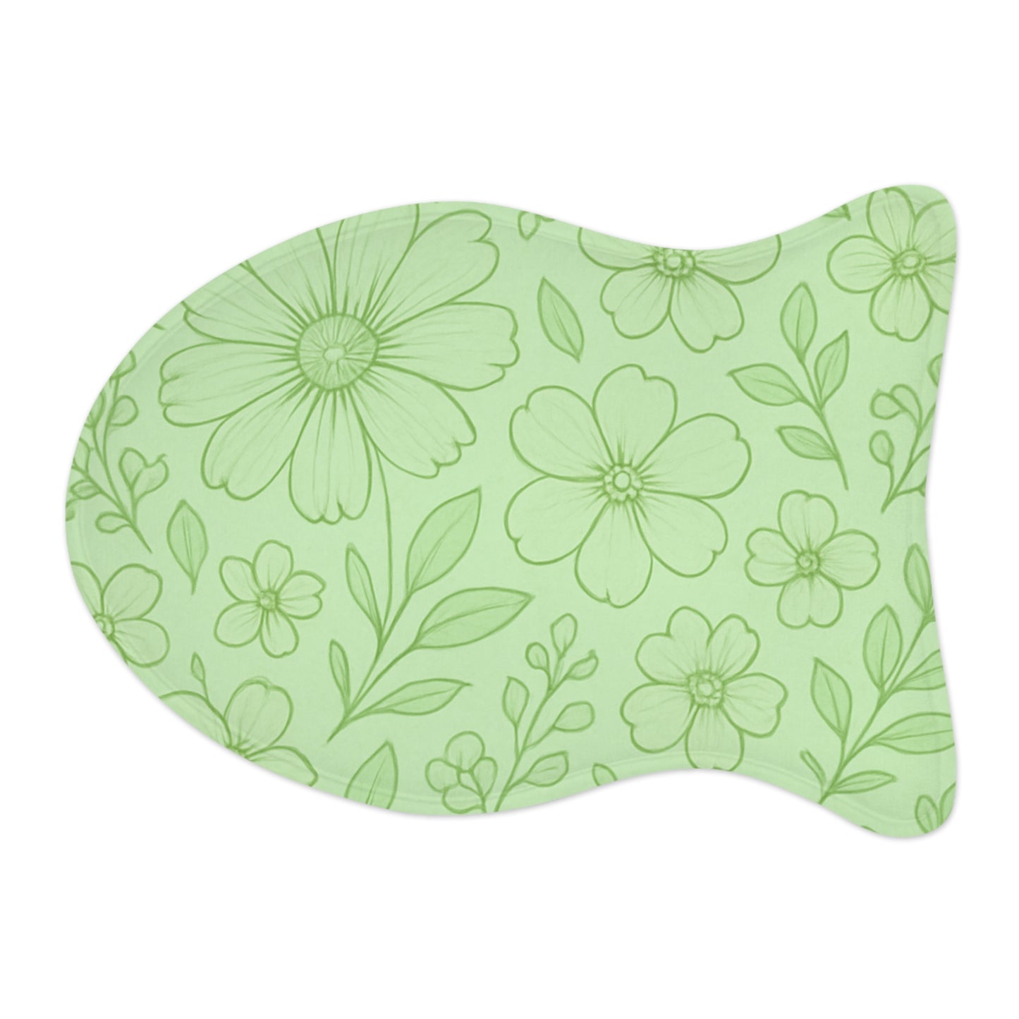 Floral Pet Feeding Mats - Cute & Functional Dog and Cat Mat for Food and Water Bowls