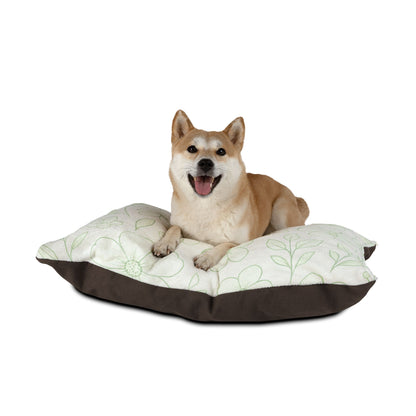 Cozy Floral Pet Bed for Stylish Pups - Soft and Comfortable