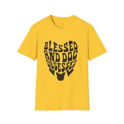 Blessed and Dog Obsessed Unisex T-Shirt - Perfect for Dog Lovers!
