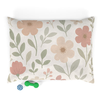 Floral Pet Bed - Cozy and Stylish Dog/Cat Bed with Flower Design