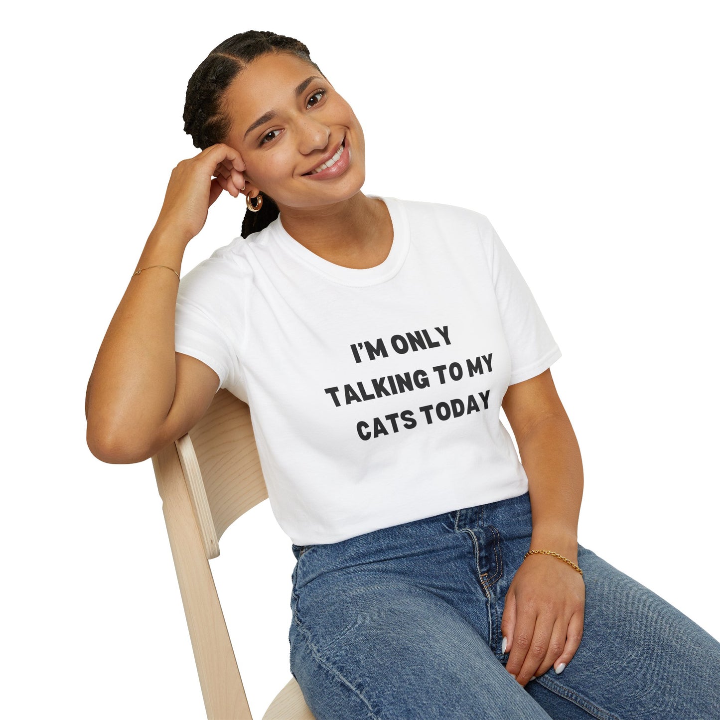 I'm Only Talking to My Cats Today Unisex T-Shirt - Perfect for Cat Lovers