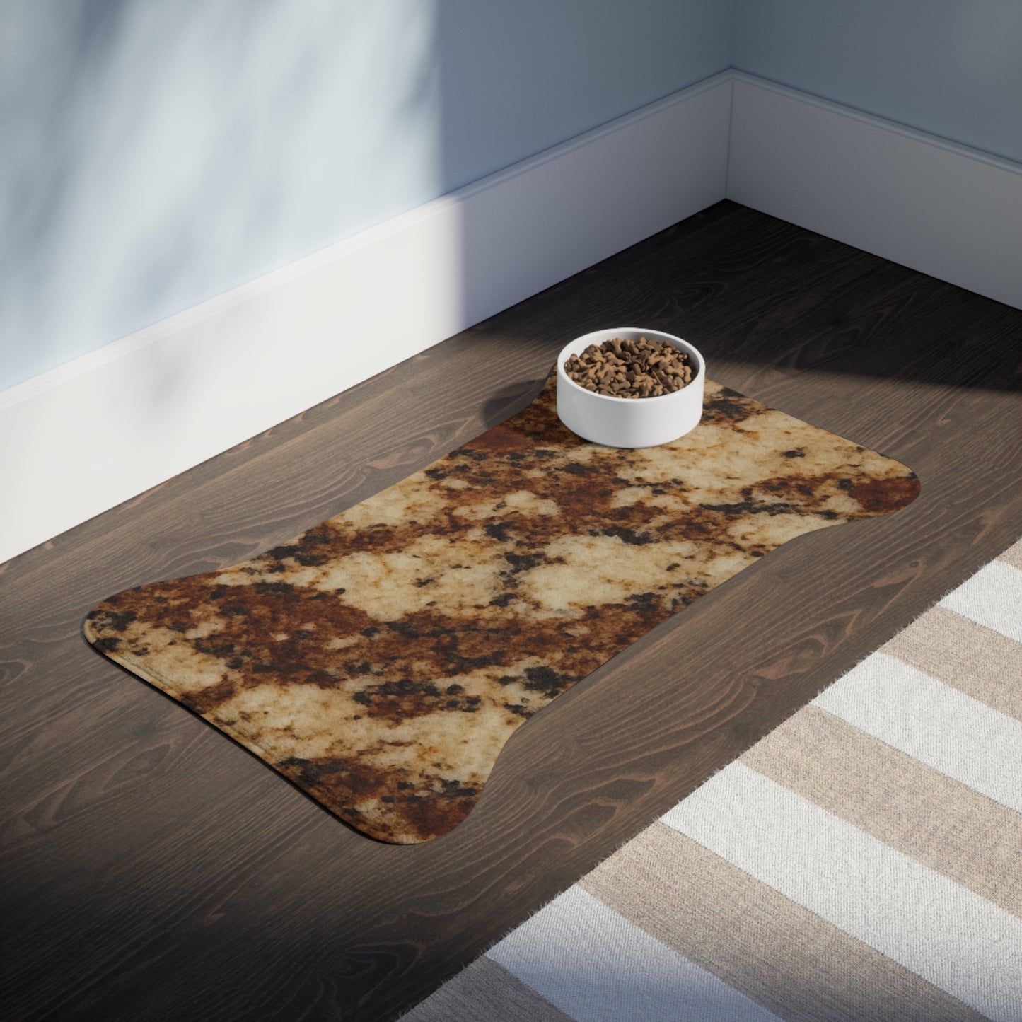 Stylish Pet Feeding Mat - Durable Non-Slip Design, Perfect for Dog and Cat Bowls