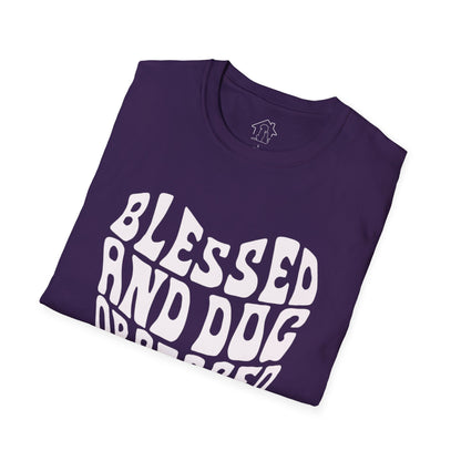 Blessed and Dog Obsessed Unisex Softstyle T-Shirt - Perfect Gift for Dog Lovers