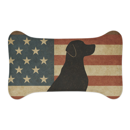 Patriotic Dog Feeding Mat - Americana Style Dog Bowl Mat