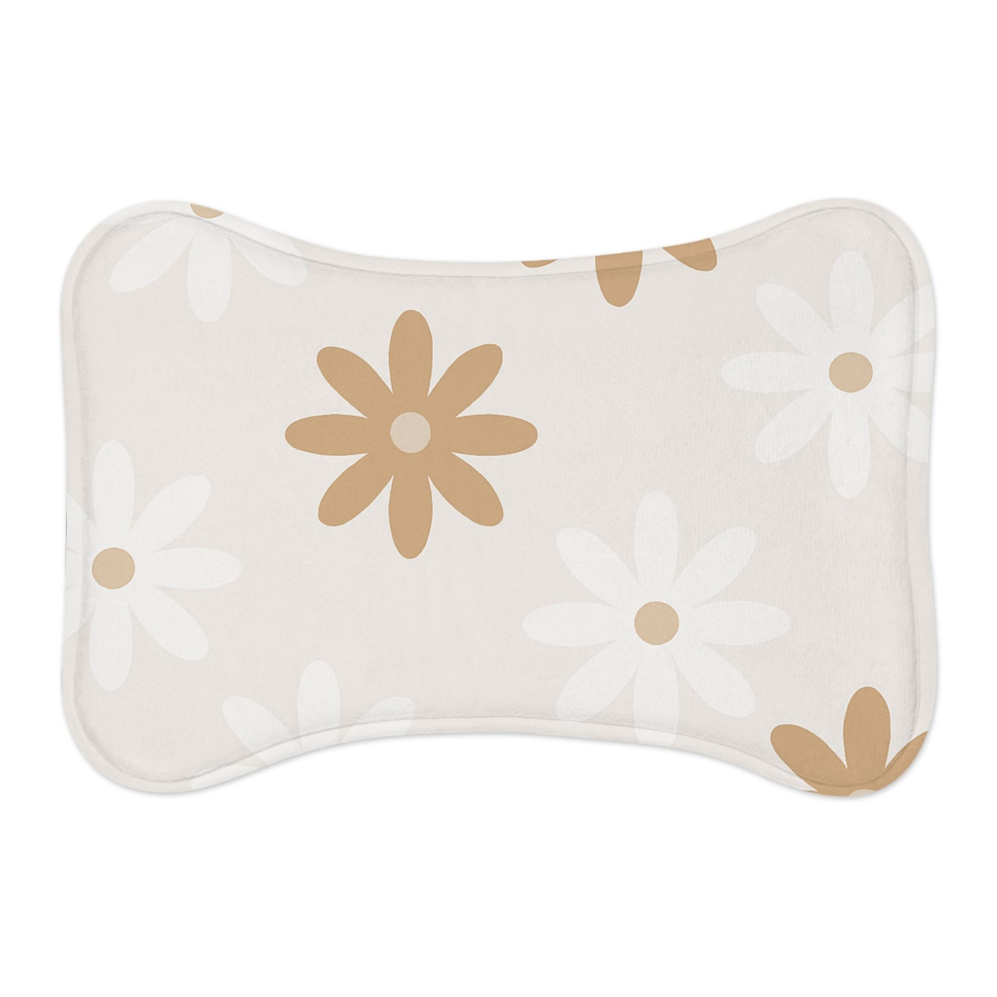 Floral Pet Feeding Mat - Stylish & Functional Dog Bowl Mat