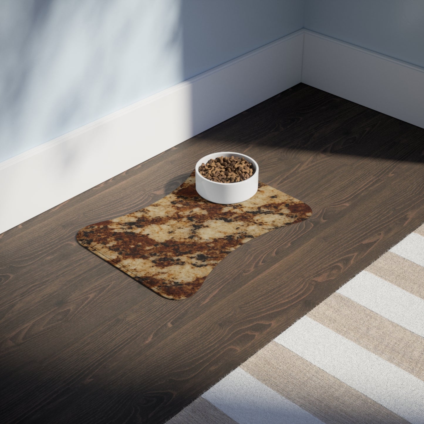 Stylish Pet Feeding Mat - Durable Non-Slip Design, Perfect for Dog and Cat Bowls