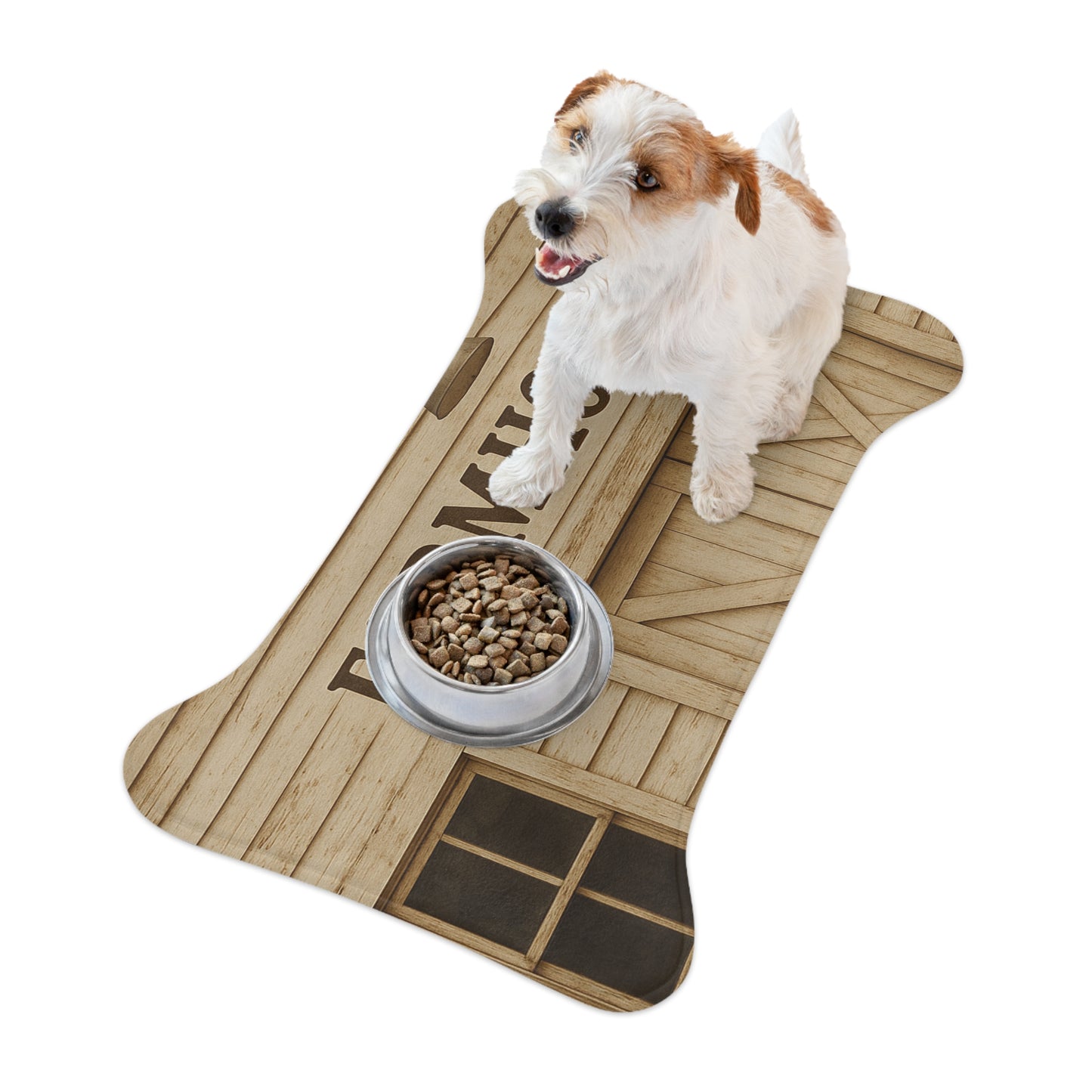 Farmhouse Pet Feeding Mat - Rustic Dog Dish Mat for Home Decor