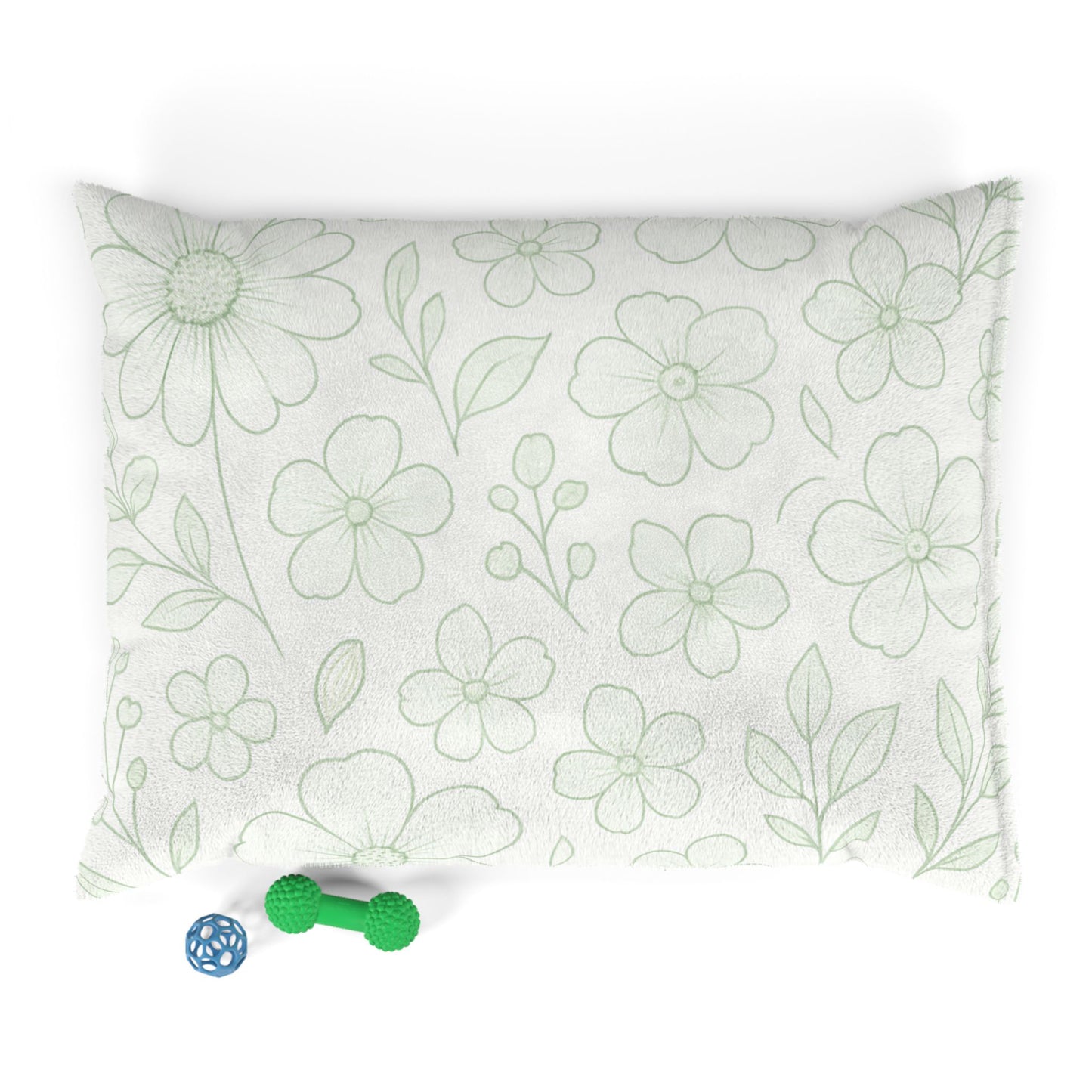 Cozy Floral Pet Bed for Stylish Pups - Soft and Comfortable