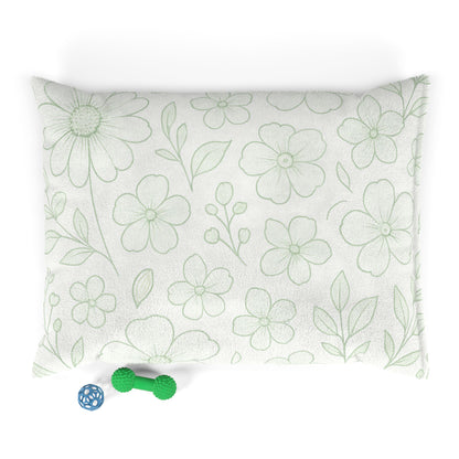 Cozy Floral Pet Bed for Stylish Pups - Soft and Comfortable