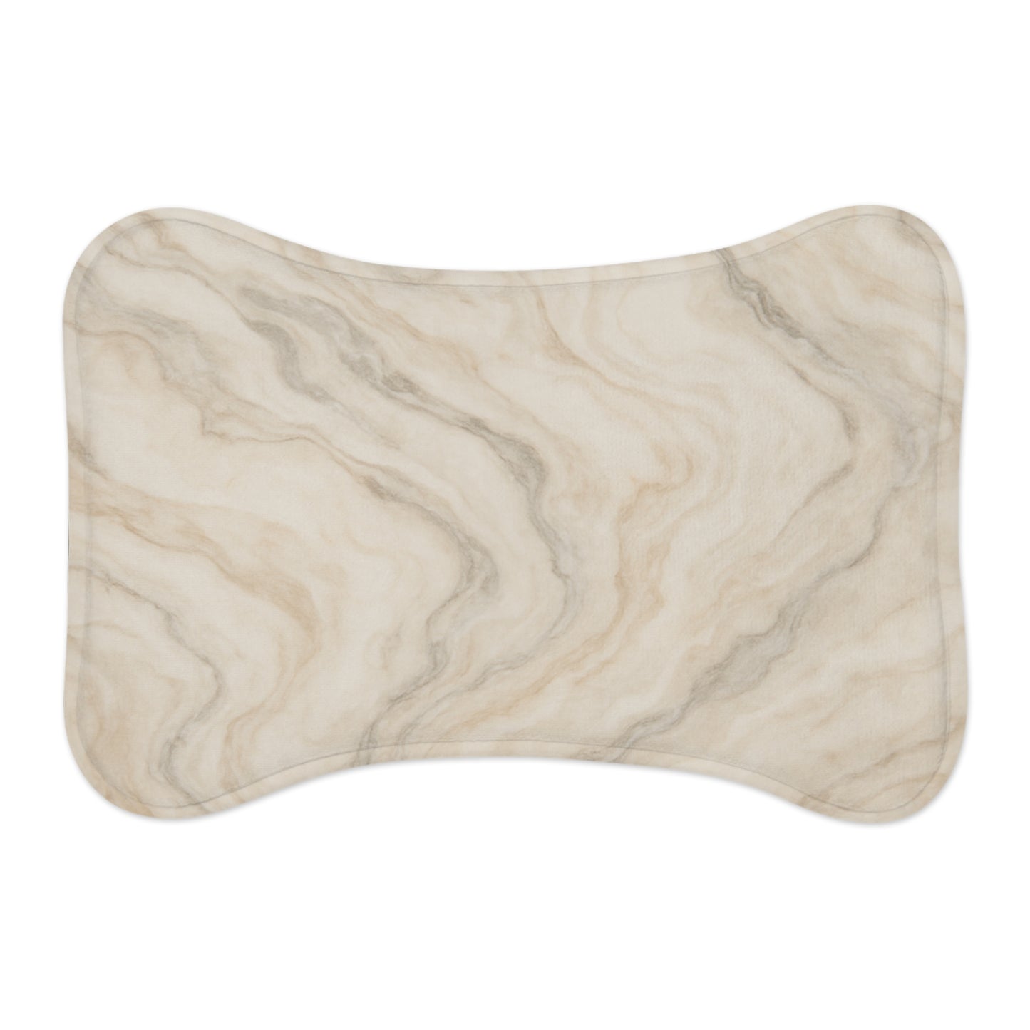Elegant Marble Pet Feeding Mat - Stylish Dog Bowl Mat for Home Décor