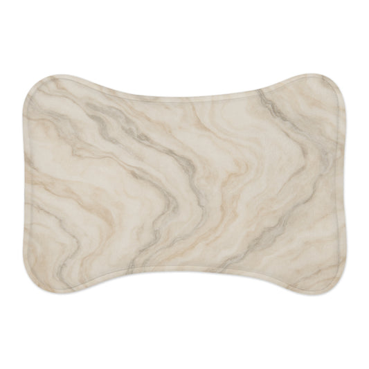Elegant Marble Pet Feeding Mat - Stylish Dog Bowl Mat for Home Décor
