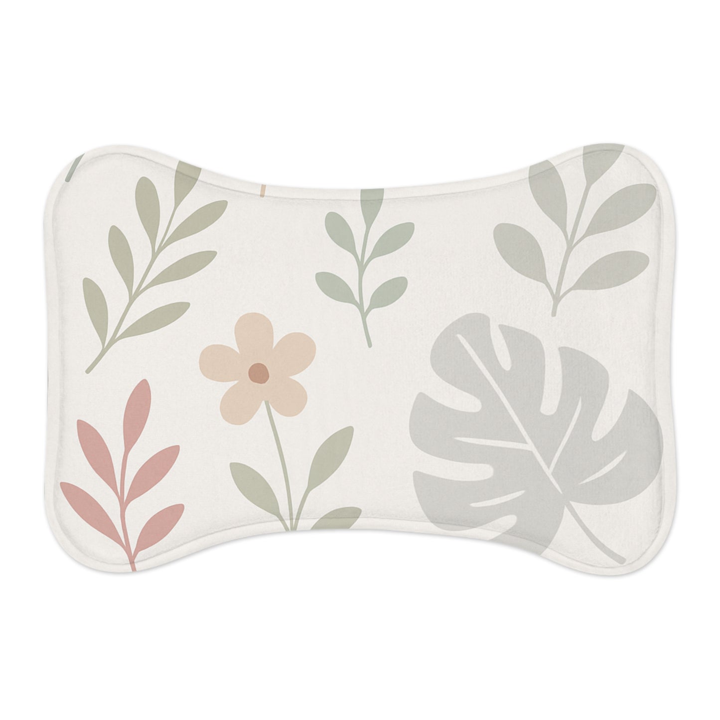 Floral Pet Feeding Mat - Stylish Design for Dogs and Cats