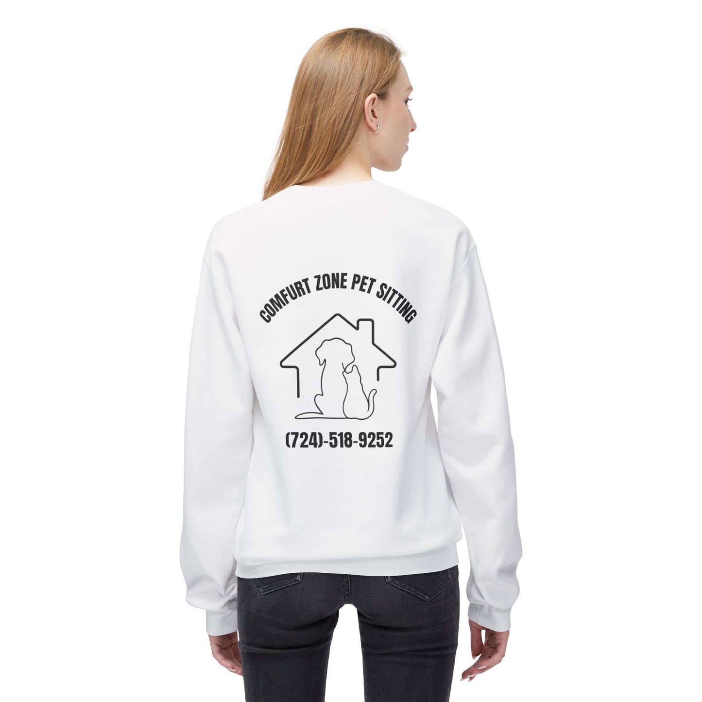 Tell Your Cat I Said Hi - Unisex Fleece Crewneck Sweatshirt for Pet Lovers