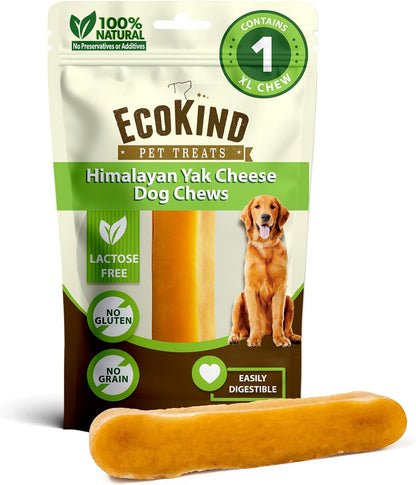 Ecokind Himalayan Yak Cheese Dog Chew | Great for Dogs, Treat for Dogs, Keeps Dog Busy & Enjoying, Indoors & Outdoor Use (8 Small Sticks)
