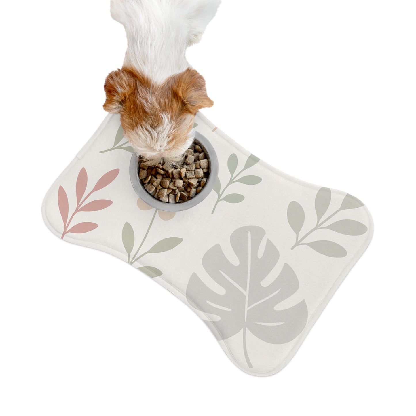 Floral Pet Feeding Mat - Stylish Design for Dogs and Cats