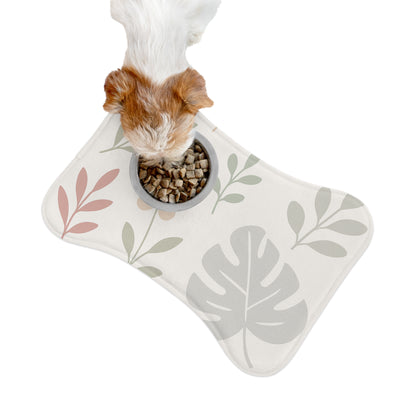 Floral Pet Feeding Mat - Stylish Design for Dogs and Cats