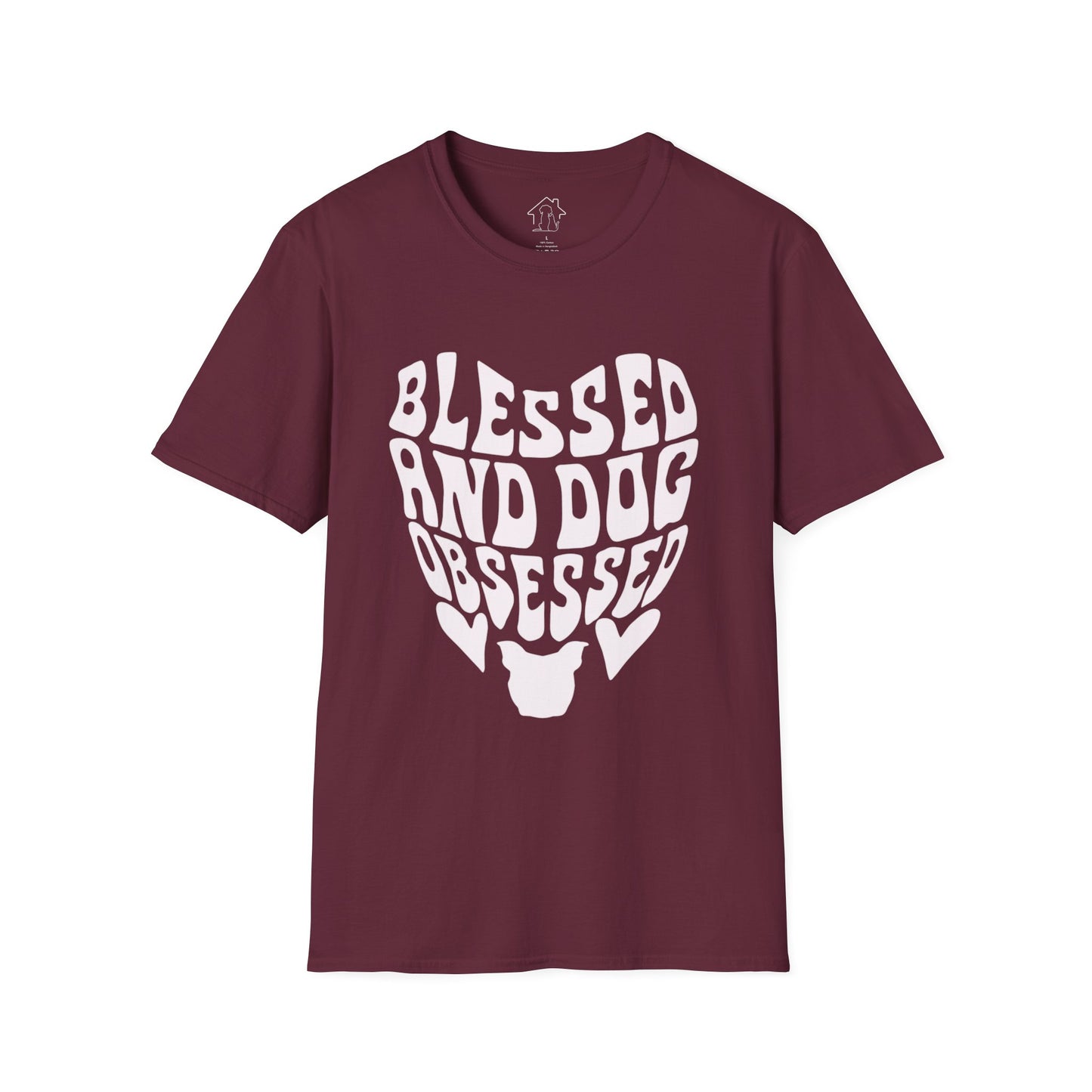 Blessed and Dog Obsessed Unisex Softstyle T-Shirt - Perfect Gift for Dog Lovers