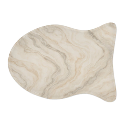 Elegant Marble Pet Feeding Mat - Stylish Dog Bowl Mat for Home Décor