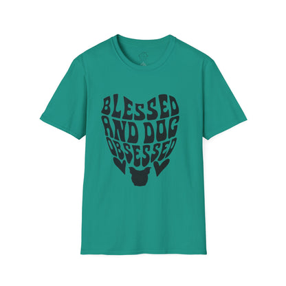 Blessed and Dog Obsessed Unisex T-Shirt - Perfect for Dog Lovers!