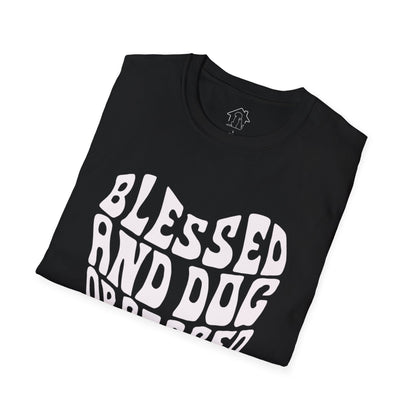 Blessed and Dog Obsessed Unisex Softstyle T-Shirt - Perfect Gift for Dog Lovers