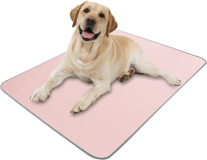 Summer Dog Cooling Mat Washable Ice Silk Self Cool Pad for Small Medium Large Dogs and Cats, Pet Sleeping Pad for Crate, Bed, Indoor & Outdoor Floor, Car Seats