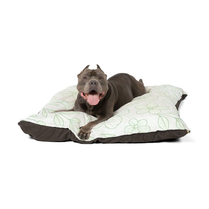 Cozy Floral Pet Bed for Stylish Pups - Soft and Comfortable