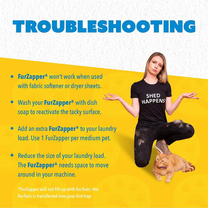 Pet Hair Remover for Laundry, 4 Pack - Reusable Dog & Cat Hair Remover Tool