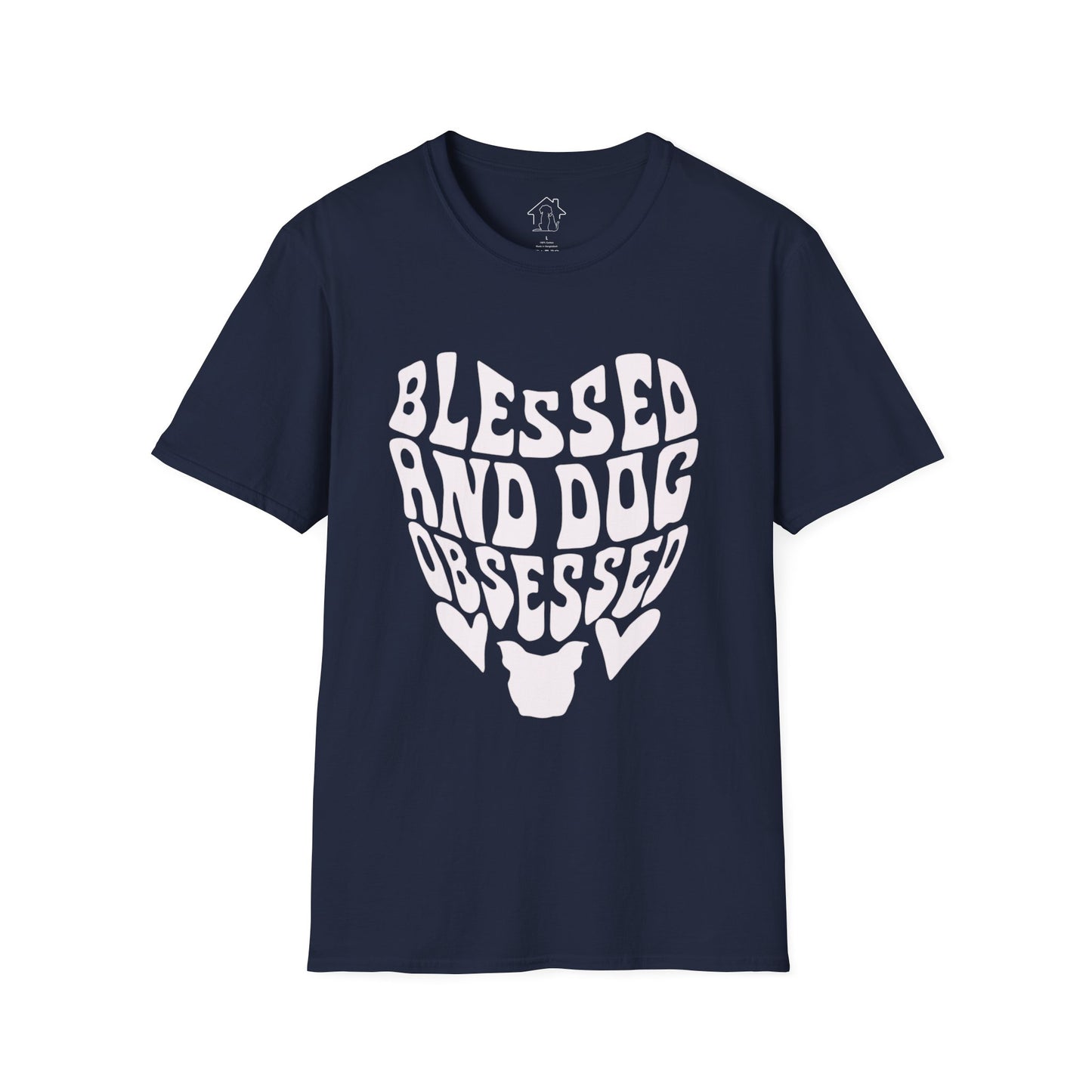 Blessed and Dog Obsessed Unisex Softstyle T-Shirt - Perfect Gift for Dog Lovers